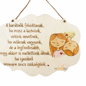 Pirogravírozott kép barátnőnek - Meska.hu