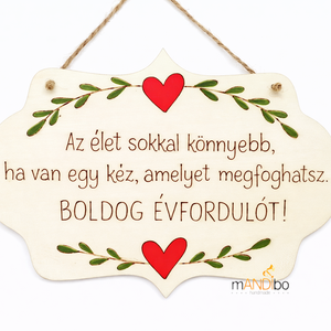 Évfordulóra készült tulipános képecske - otthon & életmód - dekoráció - ajtó- és ablak dekoráció - ajtódísz & kopogtató - Meska.hu