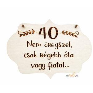 Vicces személyre szabható pirogravírozott születésnapos kép, Otthon & Életmód, Dekoráció, Kép & Falikép, Fából készült kép, Gravírozás, pirográfia, MESKA