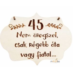 Vicces személyre szabható pirogravírozott születésnapos kép - otthon & életmód - dekoráció - kép & falikép - fából készült kép - Meska.hu
