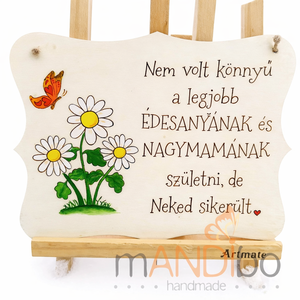 Édesanyáknak és nagymamáknak készült személyreszabható pirogravírozott képecske - otthon & életmód - dekoráció - kép & falikép - táblakép - Meska.hu