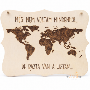 Kép utazni szeretőknek , Otthon & Életmód, Dekoráció, Kép & Falikép, Táblakép, Gravírozás, pirográfia, MESKA