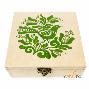 Korondi mintás teafilter tartó doboz - Meska.hu