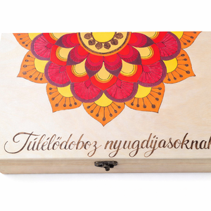 Nyugdíjas túlélőkészlet - vicces ajándék , Esküvő, Emlék & Ajándék, Doboz, Gravírozás, pirográfia, MESKA