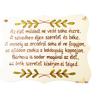 Pirogravírozott kép születésnapra, Otthon & Életmód, Dekoráció, Kép & Falikép, Fából készült kép, Gravírozás, pirográfia, MESKA