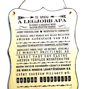 Legjobb apának készült kép - otthon & életmód - dekoráció - kép & falikép - táblakép - Meska.hu