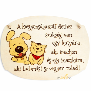 Kutya / macska kedvelőknek - vicces kopogtató - pirogravírozott képecske, Otthon & Életmód, Dekoráció, Ajtó- és ablak dekoráció, Ajtótábla, Gravírozás, pirográfia, MESKA