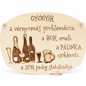 Vicces italos képecske - gyógyír, Otthon & Életmód, Dekoráció, Kép & Falikép, Táblakép, Gravírozás, pirográfia, MESKA