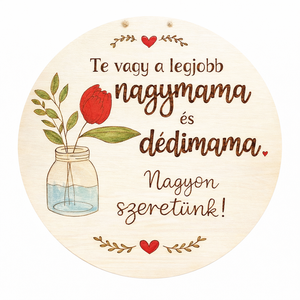 Legjobb anya,  nagymama, dédimama - Nők napjára, Anyák napjára, szülinapra készült pirogravírozott képecske - otthon & életmód - dekoráció - kép & falikép - táblakép - Meska.hu