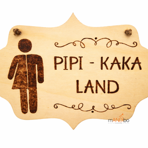 Vicces kép fürdőszoba ajtajára - Meska.hu