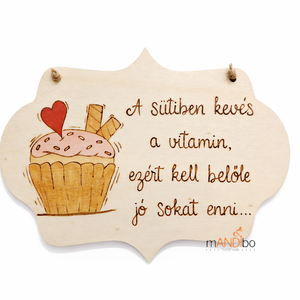 Vicces kép konyhába, Otthon & Életmód, Konyhafelszerelés, tálalás, Konyhai dekoráció, Konyhai dísz, Gravírozás, pirográfia, MESKA