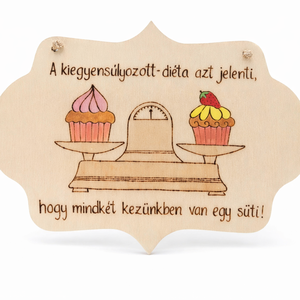 Személyre szabható pirogravírozott kép konyhába, Otthon & Életmód, Konyhafelszerelés, tálalás, Konyhai dekoráció, Konyhai dísz, Gravírozás, pirográfia, MESKA
