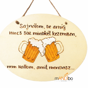 Vicces képecske sörkedvelőknek, Otthon & Életmód, Dekoráció, Kép & Falikép, Táblakép, Gravírozás, pirográfia, MESKA