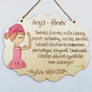 Pirogravírozott kép anyának - otthon & életmód - dekoráció - kép & falikép - fából készült kép - Meska.hu