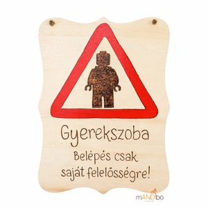Gyerekszoba ajtajára készült pirogravírozott kép , Baba - mama, Babaszoba dekoráció, Gyerek névtábla, Gravírozás, pirográfia, MESKA