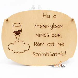 Vicces boros képecske, Otthon & Életmód, Dekoráció, Kép & Falikép, Táblakép, Gravírozás, pirográfia, MESKA