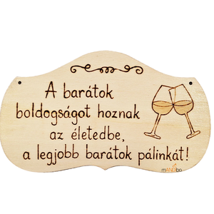Vicces pálinkás képecske, Otthon & Életmód, Dekoráció, Kép & Falikép, Táblakép, Gravírozás, pirográfia, MESKA