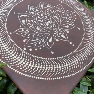 Arany-barna pontozott mandala - otthon & életmód - dekoráció - spiritualitás - mandala - Meska.hu
