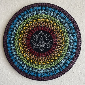 Mandala csakra színekkel, Otthon & Életmód, Dekoráció, Spiritualitás, Mandala, Festészet, MESKA