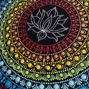 Mandala csakra színekkel - otthon & életmód - dekoráció - spiritualitás - mandala - Meska.hu