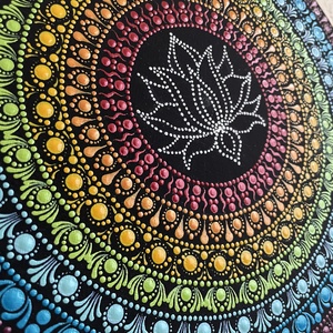 Mandala csakra színekkel - otthon & életmód - dekoráció - spiritualitás - mandala - Meska.hu