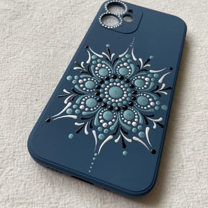 Iphone tok pontozott mandala mintával - táska & tok - pénztárca & más tok - telefontok - Meska.hu