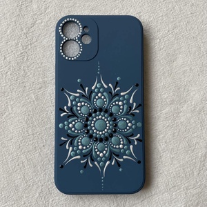 Iphone tok pontozott mandala mintával, Táska & Tok, Pénztárca & Más tok, Telefontok, Festett tárgyak, MESKA