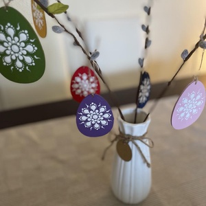 Húsvéti tojás (6 db) - ünnepi díszek, dekorációk - húsvéti díszek és dekorációk - húsvéti tojás, hímestojás - Meska.hu