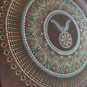 Bika mandala festmény - otthon & életmód - dekoráció - spiritualitás - mandala - Meska.hu