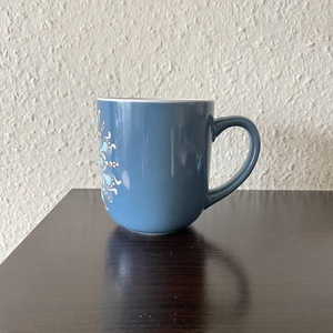 Vintage-kék pontozott mandalás bögre - otthon & életmód - konyhafelszerelés, tálalás - tálalás - teás- és kávés pohár, készlet - Meska.hu