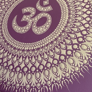 Bordó-arany pontozott mandala - otthon & életmód - dekoráció - spiritualitás - mandala - Meska.hu