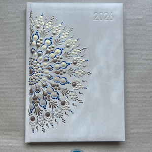 Mandalás határidőnapló - bézs - Meska.hu