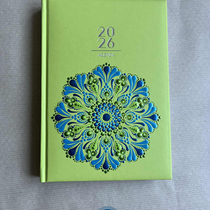 Mandalás határidőnapló - zöld - Meska.hu