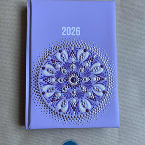 Mandalás határidőnapló - lila - Meska.hu