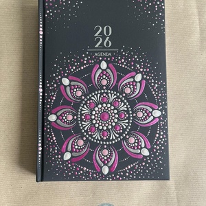 Mandalás határidőnapló - szürke - Meska.hu