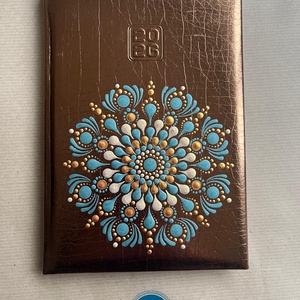 Mandalás határidőnapló - bronz - Meska.hu