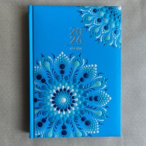 Mandalás határidőnapló - kék - Meska.hu