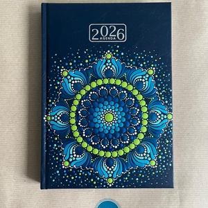 Mandalás határidőnapló - sötétkék - Meska.hu