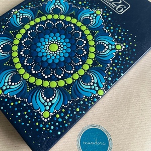 Mandalás határidőnapló - sötétkék - otthon & életmód - papír, írószer - naptár & tervező - Meska.hu