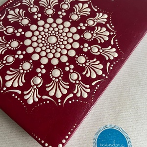 Mandalás határidőnapló - bordó - otthon & életmód - papír, írószer - naptár & tervező - Meska.hu