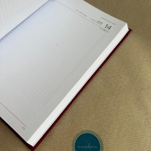 Mandalás határidőnapló - bordó - otthon & életmód - papír, írószer - naptár & tervező - Meska.hu