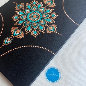 Mandalás jegyzetfüzet - fekete - otthon & életmód - papír, írószer - jegyzetfüzet & napló - Meska.hu