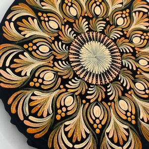 Lazac-púder színű pontozott mandala - otthon & életmód - dekoráció - spiritualitás - mandala - Meska.hu