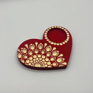 Szív alakú mécsestartó - otthon & életmód - gyertya, illat, aroma - mécses és mécsestartó - Meska.hu