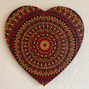 Szív mandala - Meska.hu