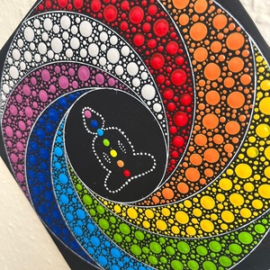 Csakra spirál - pontozott mandala - otthon & életmód - dekoráció - spiritualitás - mandala - Meska.hu