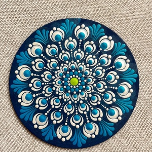 Hűtőmágnes mandala 15 cm - otthon & életmód - konyhafelszerelés, tálalás - konyhai dekoráció - hűtőmágnes - Meska.hu