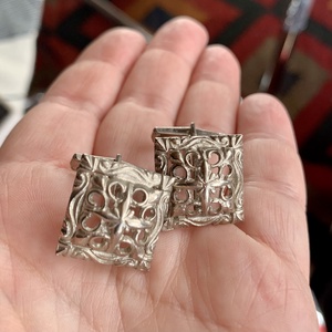 Extravagáns egyedi mandzsetták, retro fém mandzsettagomb a '60-as '70-es évekből, vintage mandzsetta férfiaknak - ékszer - mandzsettagomb - Meska.hu