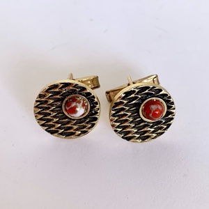 Régi fém mandzsettagomb a '60-as '70-es évekből, retro mandzsetta gomb, vintage mandzsetta, elegáns ajándék férfinak, Ékszer, Mandzsettagomb és Nyakkendőtű, Ékszerkészítés, MESKA