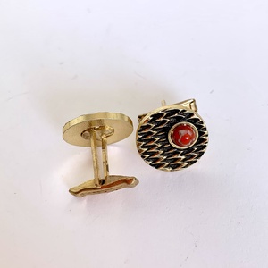Régi fém mandzsettagomb a '60-as '70-es évekből, retro mandzsetta gomb, vintage mandzsetta, elegáns ajándék férfinak - ékszer - mandzsettagomb és nyakkendőtű - Meska.hu